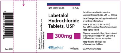 Labetalol HCl Tablets Usp  300 mg 100 Tablets Label Rev 07 22